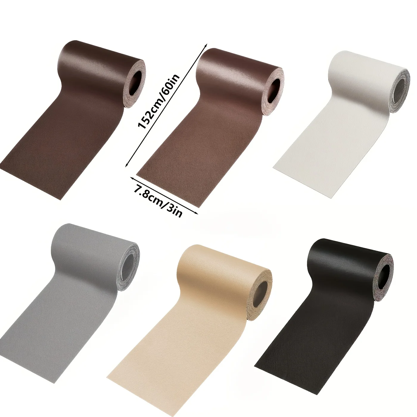 Office Furniture Repair - Lederreparatietape, verkrijgbaar in meerdere kleuren, zelfklevende