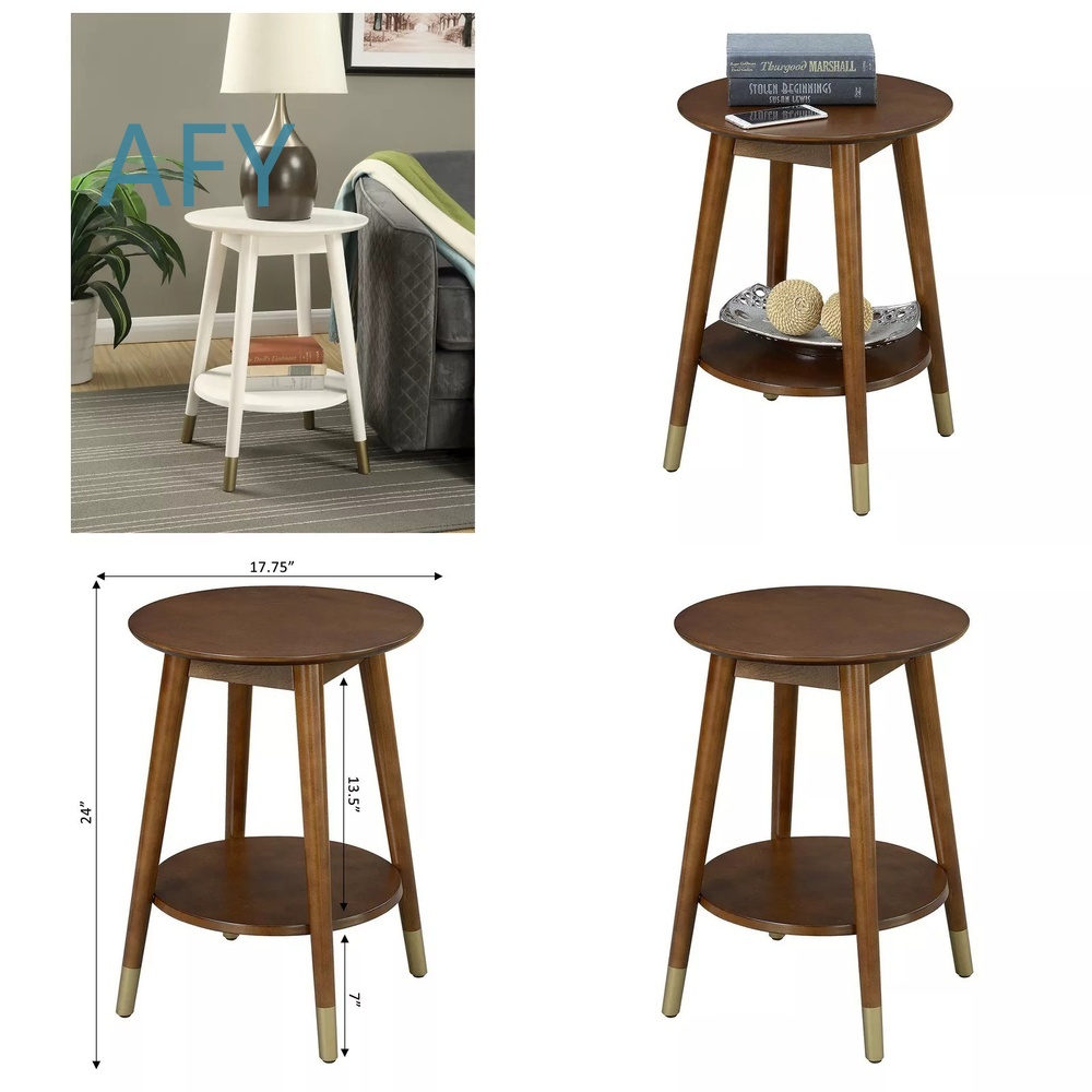 Office Furniture Ikea - Houten bijzettafel met opbergvak onderaan voor