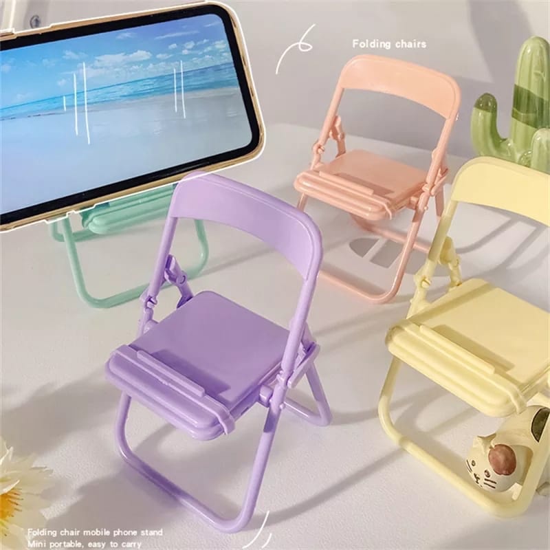 Office Furniture Ideas - Leuke stoeltelefoonhouderstandaard Creatieve desktop-organizer Multifunctionele telefoonstandaard