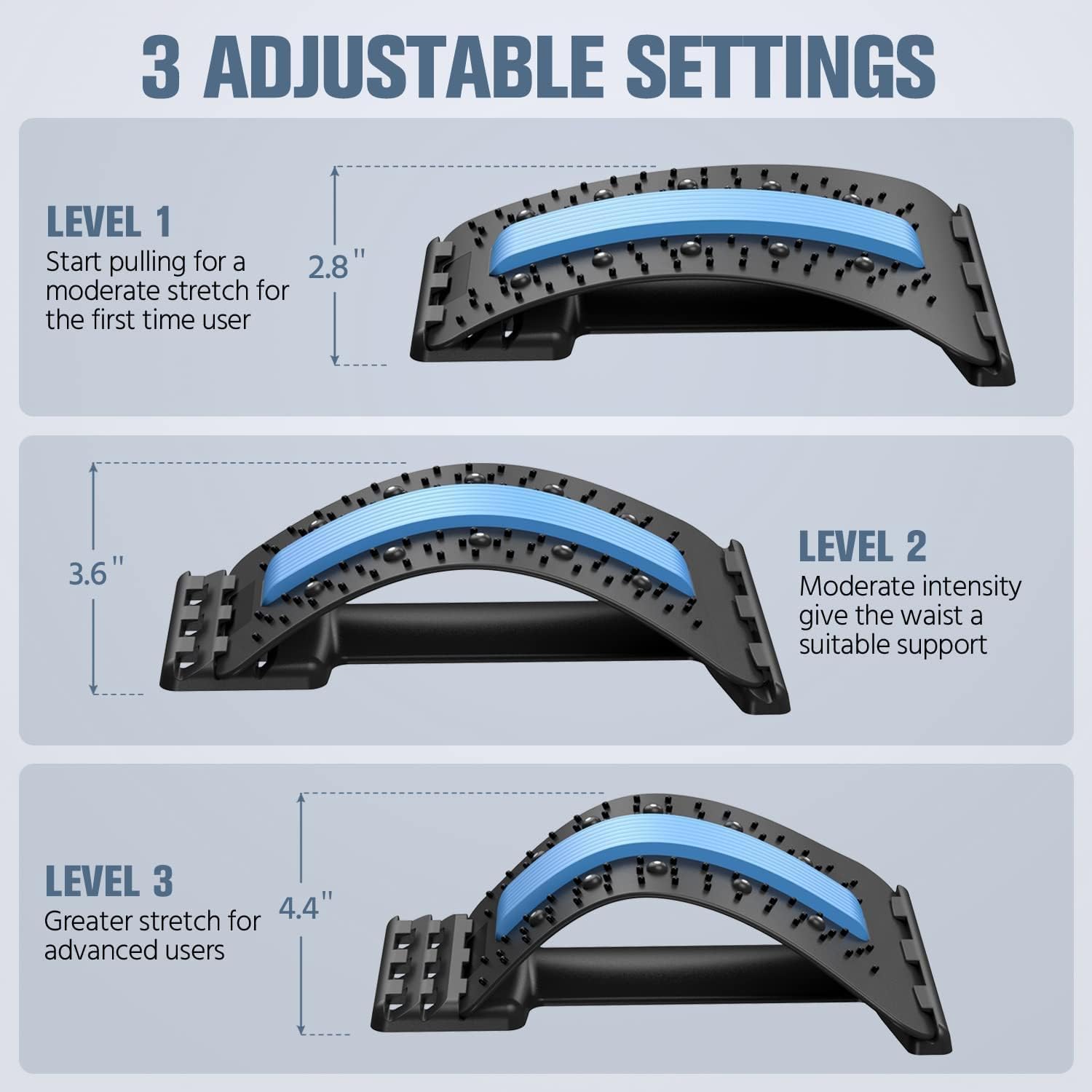 Multi-level rugstrekapparaat & - Office Furniture Ideas recensie en prijs