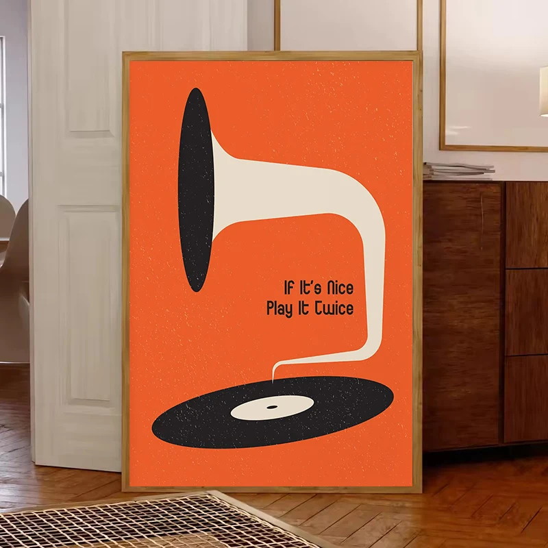 Mid Century Vinyl Record Canva - Office Furniture Loft recensie en prijs